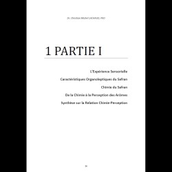 Page de présentation de la 1ère partie du Traité d'Analyse Sensorielle du Safran