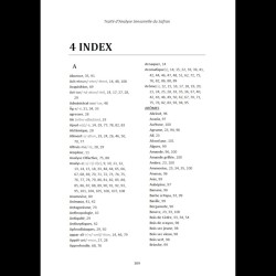 1ère page de l'index du Traité d'Analyse Sensorielle du Safran
