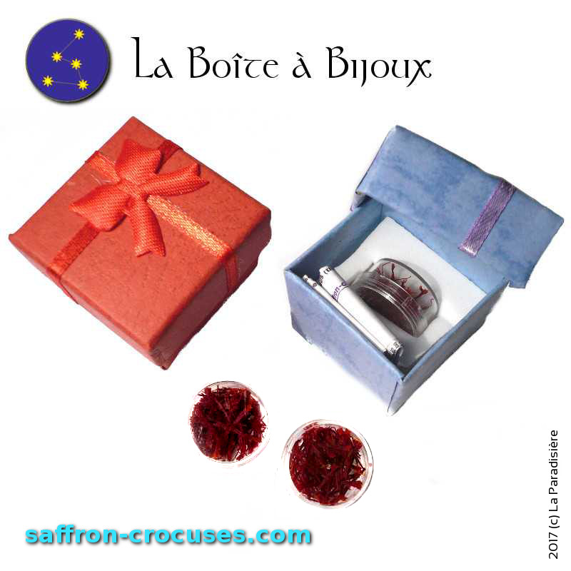 Boîte à Bijou Dosette Safran SATIVOR® 100 mg